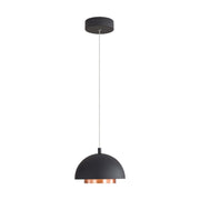 Golden Lighting Solsken 7in 1-Light LED Pendant | Modern Sand Black and Aged Copper Steel | Kitchen Island & Dining Room | Model 3632-7 SNB-ACR