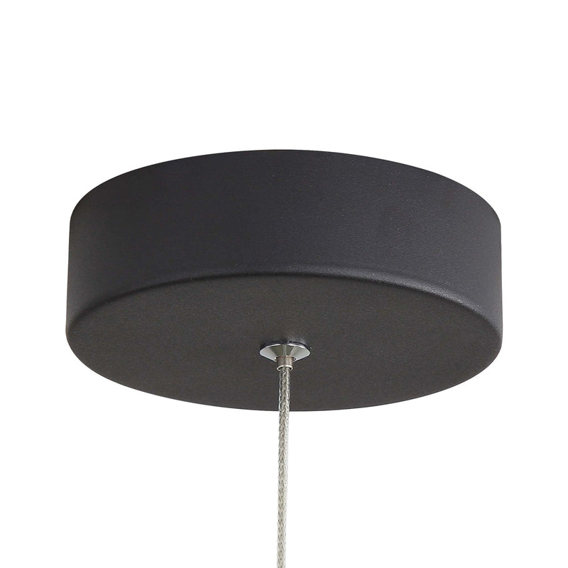 Golden Lighting Solsken 7in 1-Light LED Pendant | Modern Sand Black and Aged Copper Steel | Kitchen Island & Dining Room | Model 3632-7 SNB-ACR