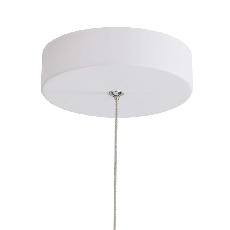 Golden Lighting Solsken 7in 1-Light LED Pendant | Modern Sand White and Aged Copper Steel | Kitchen Island & Dining Room | Model 3632-7 SNW-ACR