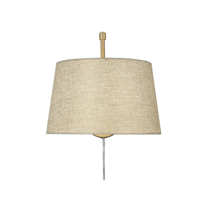 Golden Ryleigh 1-Lt Swing Arm, Champagne Bronze/Natural Sisal