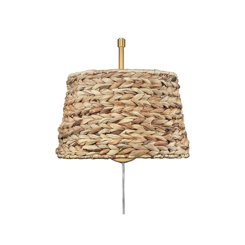Golden Ryleigh 1-Lt Swing Arm, Champ Bronze/Woven Sweet Grass