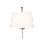 Golden Lighting Ryleigh 1-Light Swing Arm, Pewter/Modern White - 3694-A1WPW-MWS