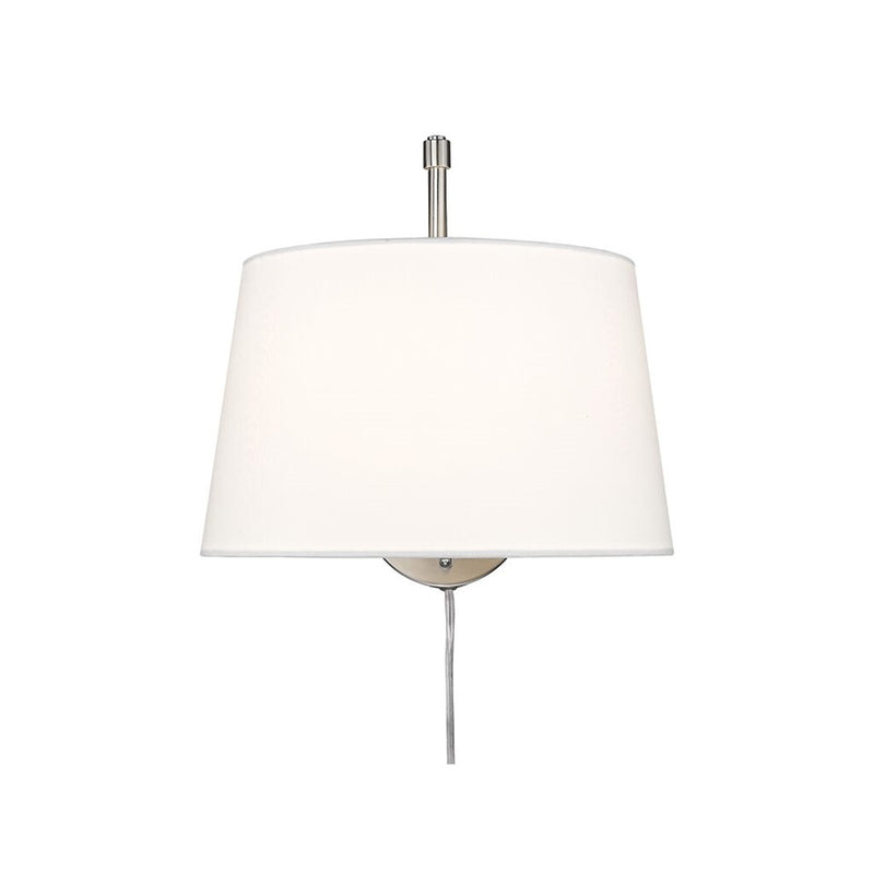 Golden Lighting Ryleigh 1-Light Swing Arm, Pewter/Modern White