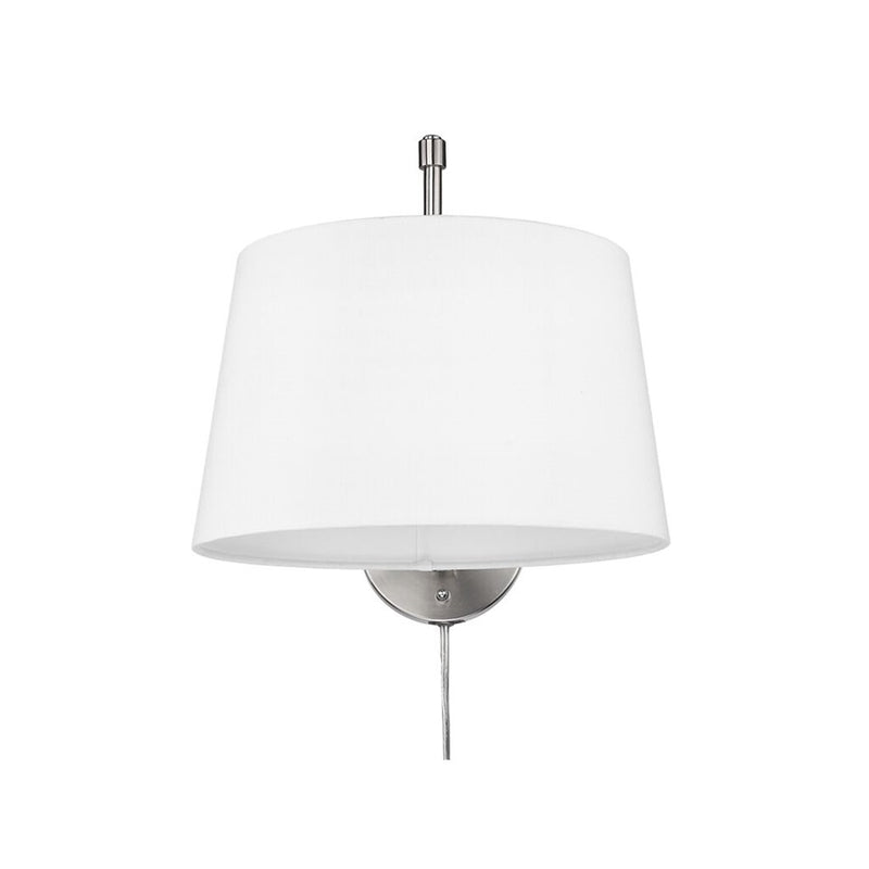 Golden Lighting Ryleigh 1-Light Swing Arm, Pewter/Modern White