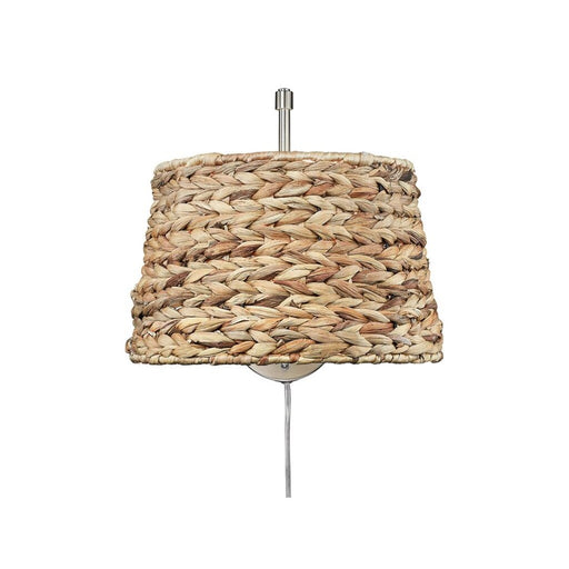 Golden Ryleigh 1-Light Swing Arm, Pewter/Woven Sweet Grass - 3694-A1WPW-WSG