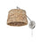 Golden Ryleigh 1-Light Swing Arm, Pewter/Woven Sweet Grass