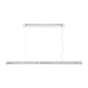 Golden Lighting Crystallo 64in LED Island Light | Glam Polished Nickel and Cloudy Crystal | Kitchen Island | Model 3726-LP64 PN-CY
