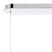 Golden Lighting Crystallo 64in LED Island Light | Glam Polished Nickel and Cloudy Crystal | Kitchen Island | Model 3726-LP64 PN-CY