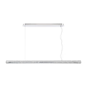 Golden Lighting Crystallo 64in LED Island Light | Glam Polished Nickel and Cloudy Crystal | Kitchen Island | Model 3726-LP64 PN-CY