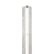 Golden Lighting Crystallo 18in 1-Light Table Lamp | Glam Polished Nickel and Cloudy Crystal | Bedroom & Living Room | Model 3726-TL18 PN-CY