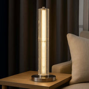 Golden Lighting Crystallo 18in 1-Light Table Lamp | Glam Polished Nickel and Cloudy Crystal | Bedroom & Living Room | Model 3726-TL18 PN-CY