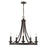 Golden Lighting Saldano 5 Light Chandelier, Matte Black