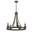 Golden Lighting Saldano 5 Light Chandelier, Matte Black
