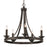 Golden Lighting Saldano 5 Light Chandelier, Matte Black