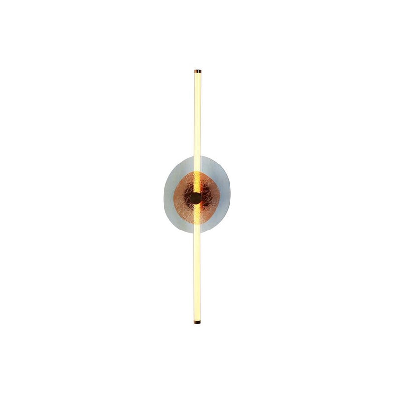 Golden Colorella 1 Light Sconce, Rose Gold/Hammered Blue OR - 3882-39RGBL-OR