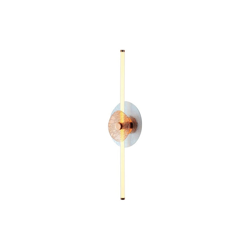 Golden Colorella 1 Light Sconce, Rose Gold/Hammered Blue OR