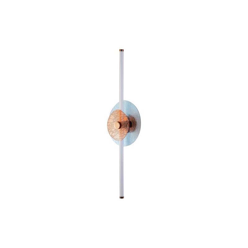 Golden Colorella 1 Light Sconce, Rose Gold/Hammered Blue OR