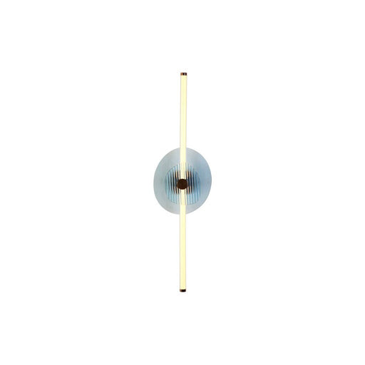 Golden Colorella 1 Light Sconce, Rose Gold/Hammered Blue RB - 3882-39RGBL-RB