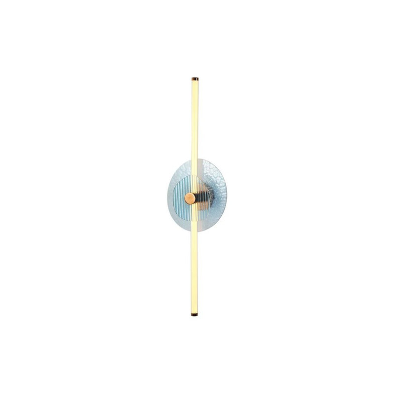 Golden Colorella 1 Light Sconce, Rose Gold/Hammered Blue RB