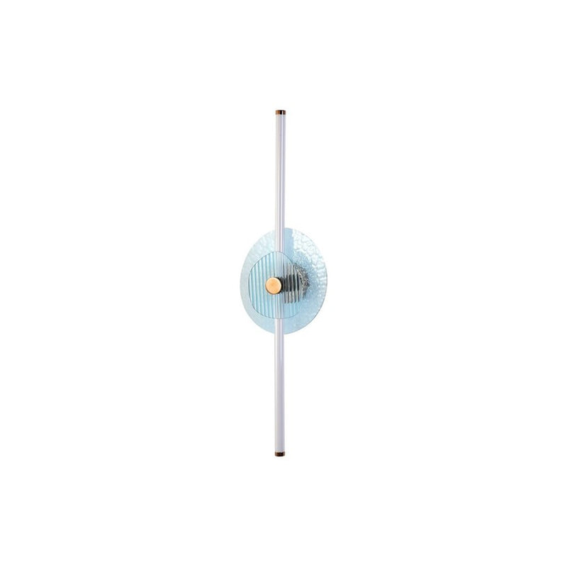 Golden Colorella 1 Light Sconce, Rose Gold/Hammered Blue RB
