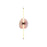 Golden Lighting Colorella 1 Light Sconce, Rose Gold/Pink CL - 3882-39RGPI-CL
