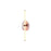 Golden Lighting Colorella 1 Light Sconce, Rose Gold/Pink CL