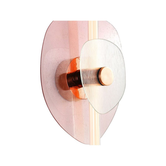Golden Lighting Colorella 1 Light Sconce, Rose Gold/Pink CL
