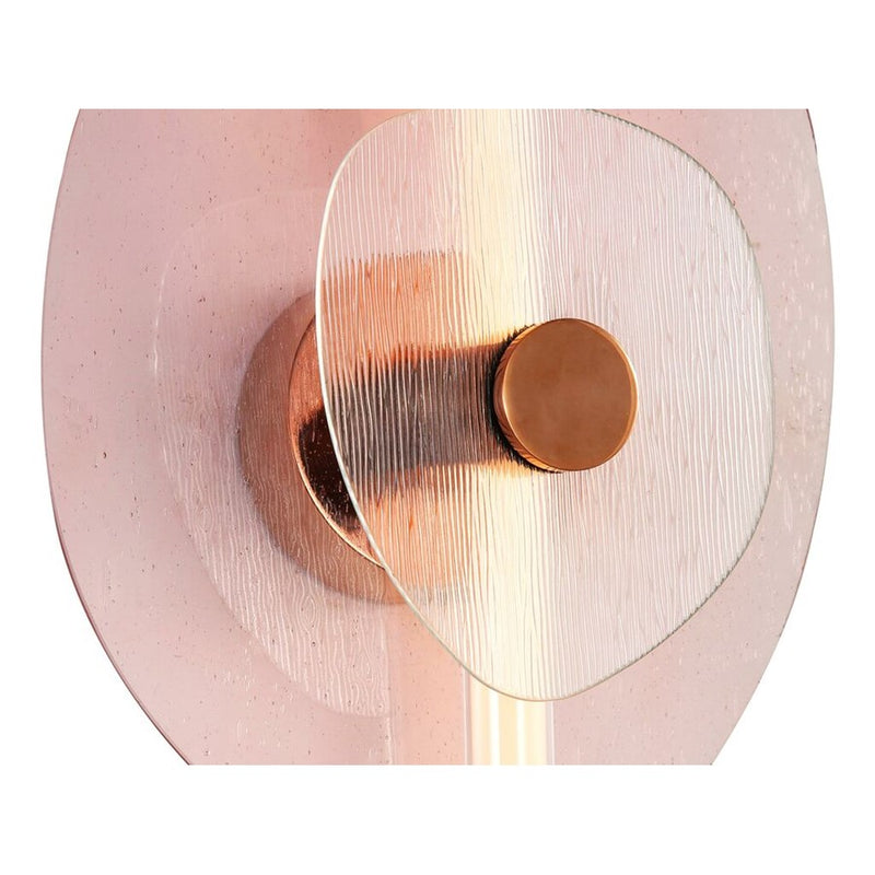 Golden Lighting Colorella 1 Light Sconce, Rose Gold/Pink CL