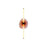 Golden Lighting Colorella 1 Light Sconce, Rose Gold/Pink OR - 3882-39RGPI-OR