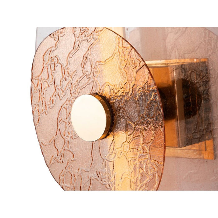 Golden Lighting Colorella 1 Light Sconce, Rose Gold/Pink OR