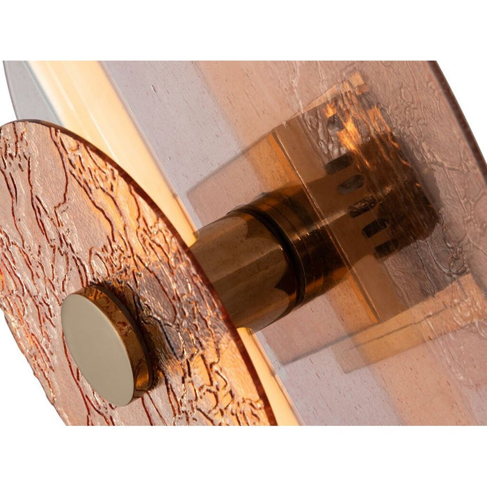 Golden Lighting Colorella 1 Light Sconce, Rose Gold/Pink OR