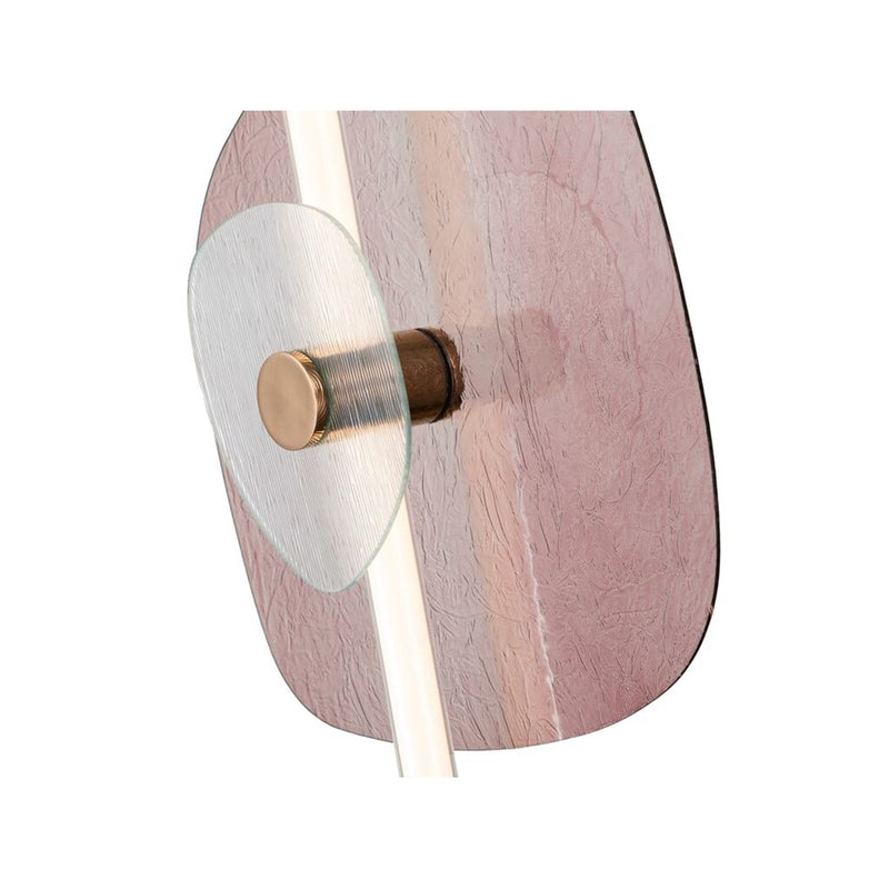 Golden Colorella 1 Light Sconce, Rose Gold/Hammered Purple CL
