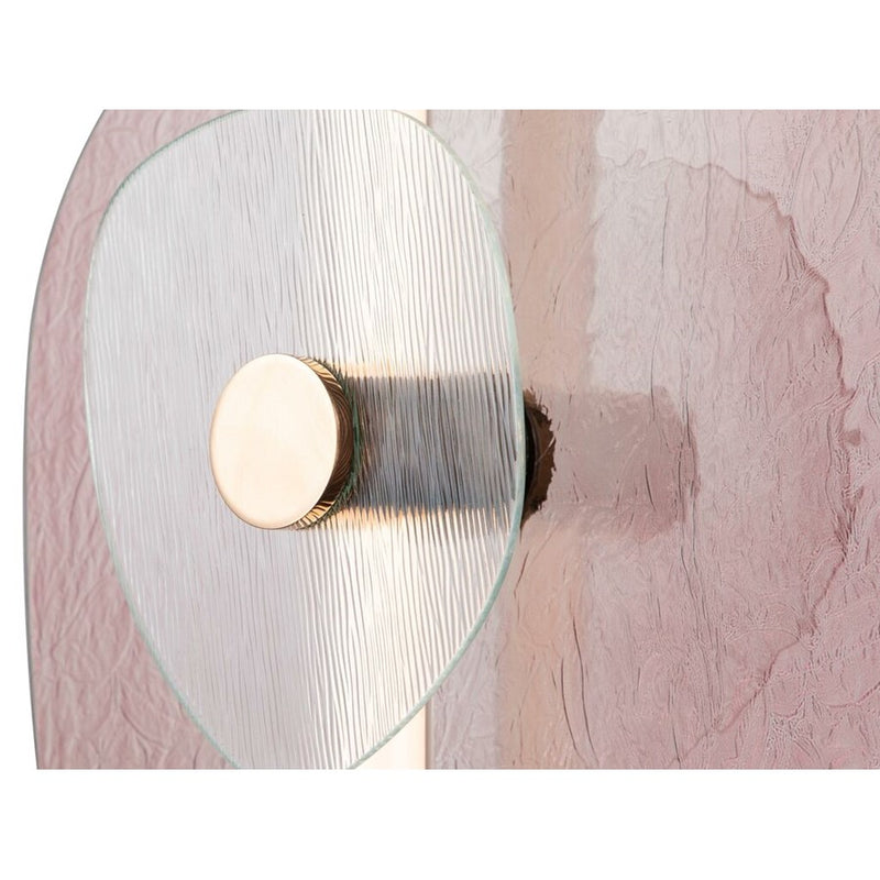 Golden Colorella 1 Light Sconce, Rose Gold/Hammered Purple CL