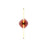 Golden Colorella 1 Light Sconce, Rose Gold/Hammered Purple OR - 3882-39RGPU-OR