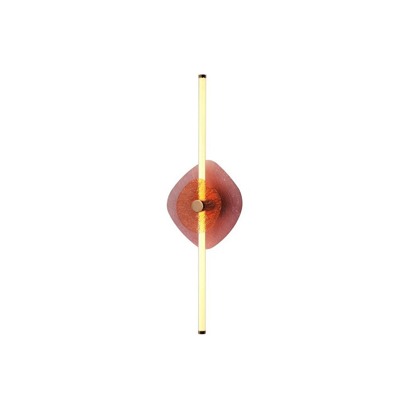 Golden Colorella 1 Light Sconce, Rose Gold/Hammered Purple OR