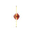 Golden Colorella 1 Light Sconce, Rose Gold/Hammered Purple OR