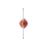 Golden Colorella 1 Light Sconce, Rose Gold/Hammered Purple OR