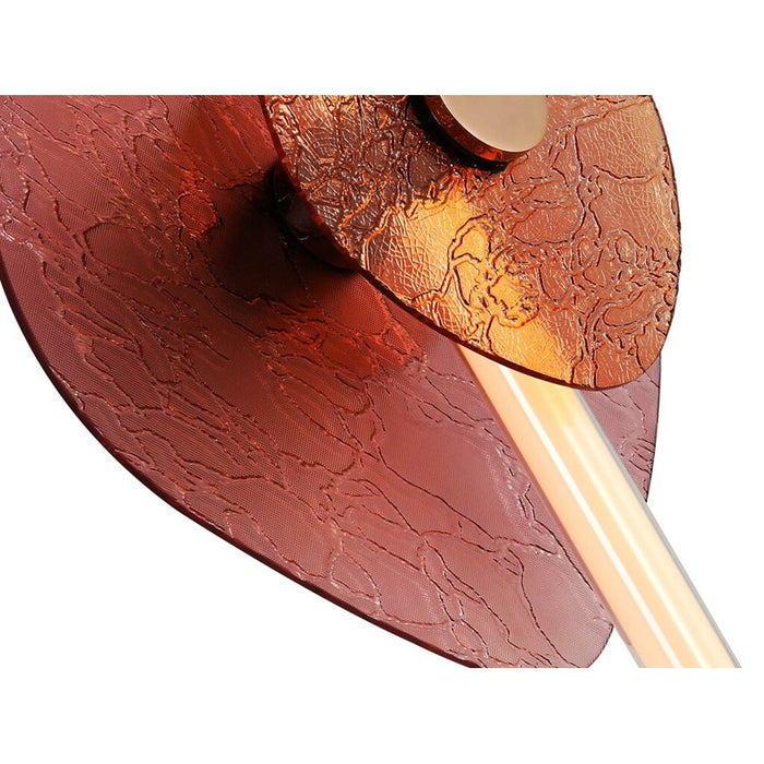Golden Colorella 1 Light Sconce, Rose Gold/Hammered Purple OR