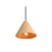 Golden Conique 1 Light Mini Pendant, Dark Walnut/Dark Walnut
