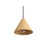 Golden Conique 1 Light Mini Pendant, Dark Walnut/Dark Walnut