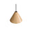 Golden Conique 1 Light Mini Pendant, Dark Walnut/Dark Walnut