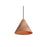 Golden Lighting Conique 1 Light Pendant, Dark Walnut/Dark Walnut
