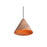 Golden Lighting Conique 1 Light Pendant, Dark Walnut/Dark Walnut