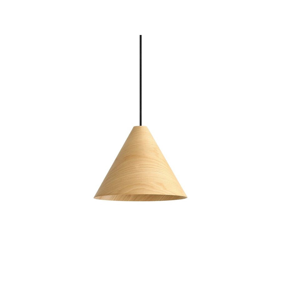 Golden Lighting Conique 1 Light Pendant, Light Walnut/Light Walnut - 3988-13LWA