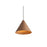 Golden Lighting Conique 2 Light Pendant, Dark Walnut/Dark Walnut