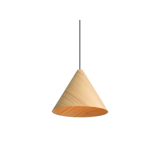 Golden Lighting Conique 2 Light Pendant, Light Walnut/Light Walnut