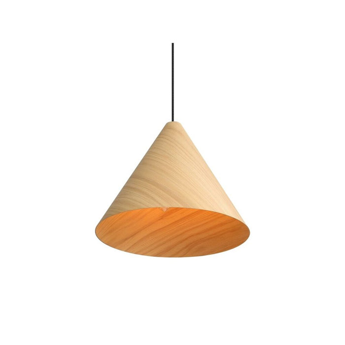 Golden Lighting Conique 2 Light Pendant, Light Walnut/Light Walnut