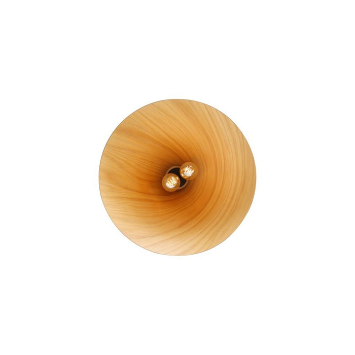 Golden Lighting Conique 2 Light Pendant, Light Walnut/Light Walnut