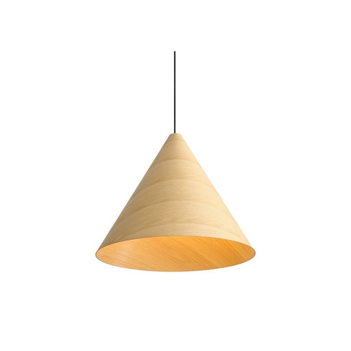 Golden Lighting Conique 3 Light Pendant, Light Walnut/Light Walnut