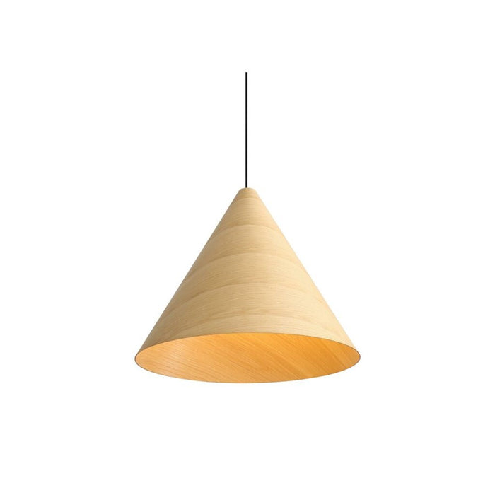 Golden Lighting Conique 3 Light Pendant, Light Walnut/Light Walnut